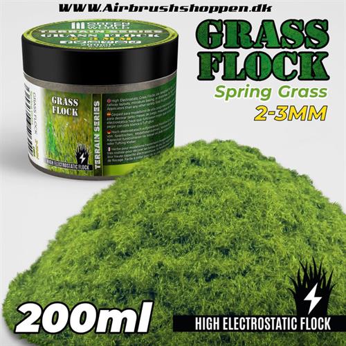 Static Grass Floc - SPRING GRASS/GRÆS 2-3mm - 200 ml